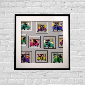 Farmed Taxis Collage Art Print 9x9 Inches