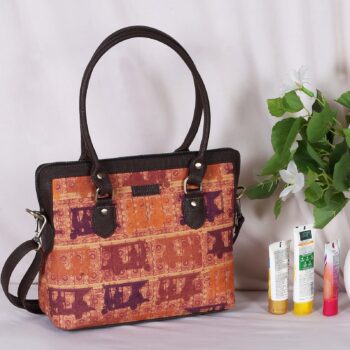Rustic Texture Print Teacher Bag