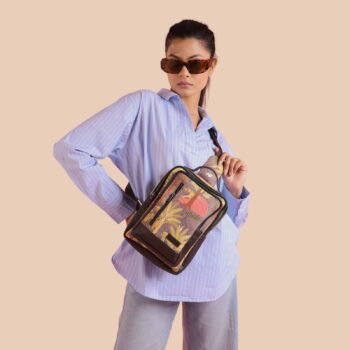 Tiger Art Print Chest Bag