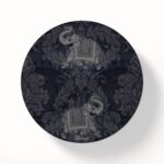 Jaipuri Ele/Hathi MDF Table Round Coasters Set of 6