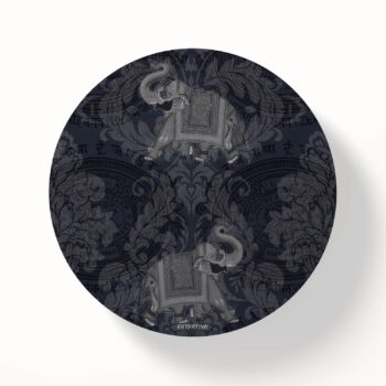 Jaipuri Ele/Hathi MDF Table Round Coasters Set of 6