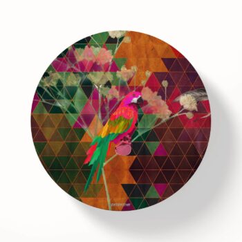 The Parrot Designer Round Coaster Set of 6