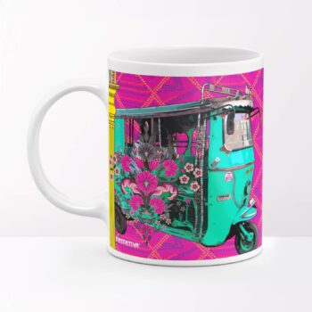 Shekhawati Street Market Ceramic Mug – Funky Rajasthani Art for Everyday Use