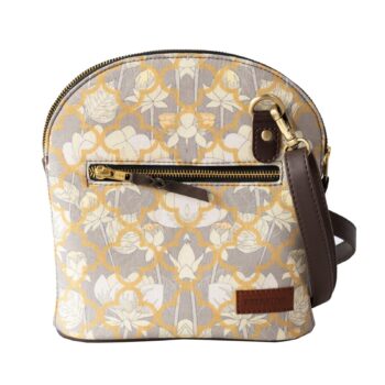 A Walk in Garden Girls Crossbody Bag – Floral Print Ethnic Sling by Fatfatiya