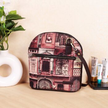 Rajasthani Doors Crossbody Bag for Women – Heritage Print Sling by Fatfatiya