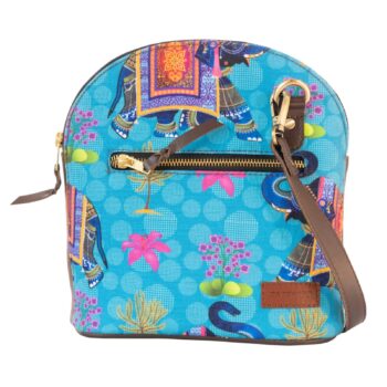 Royal Elephant Zipper Crossbody Bag – Cultural Style Meets Everyday Comfort