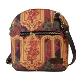 Ethnic Design Canvas Crossbody – Functional Fashion with Folk Charm