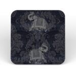 Jaipuri Ele/Hathi MDF Table Coasters Set of 6 Piece