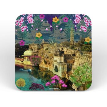 Rajasthani Heritage Fort Table Coasters Set of 6 Pc