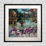 Beautiful Gadisar Lake  Framed Indian Wall Art Print