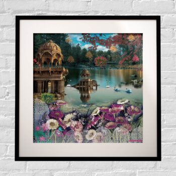 Beautiful Gadisar Lake  Framed Indian Wall Art Print