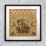 Radhe Shyam Wall Art – Framed Spiritual Decor for Indian Homes