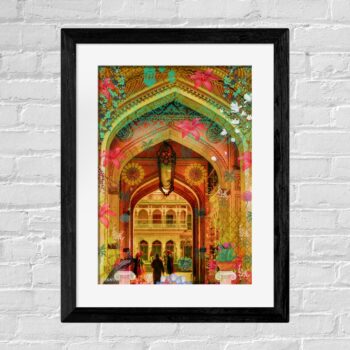 Royal City Palace Framed Wall Art – Modern Indian Heritage Decor
