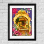Khwabo Ka Jarokha Wall Art – Colorful Framed Decor for Ethnic Spaces