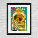 Beautiful Jarokha Framed Wall Art – Traditional Indian Decor for Home