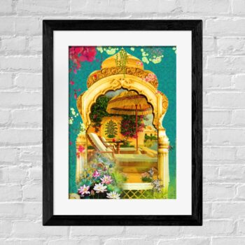 Beautiful Jarokha Framed Wall Art – Traditional Indian Decor for Home