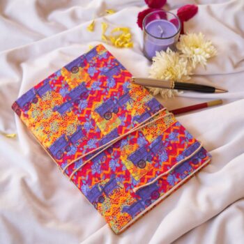 Carriage Design Colourful Handmade Diary – Eco-Friendly Notebook with Art