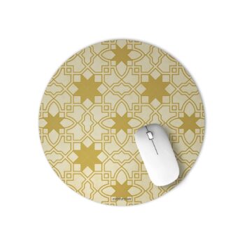 Rajasthani Jali Design Round Mouse Mat