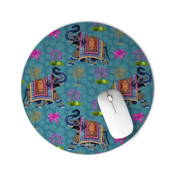 Royal Elephant Design Laptop Mouse Mat