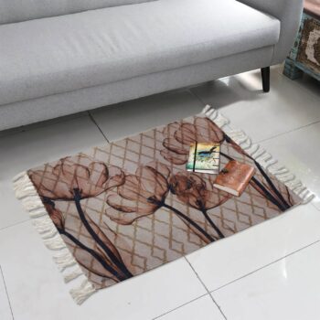 Flower Spirits Polyester Door Mat