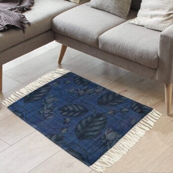 Aquatic Garden Designer Rug – Colorful Polyester Carpet for Modern Homes