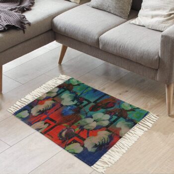 Sun Set Recycled Rug – Contemporary Warm-Tone Eco Carpet