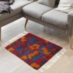 Flower of Hell Fire Recycled Rug – Multicolor Eco-Friendly Home Decor