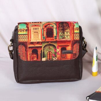Colorful Haveli Print Sling Bag