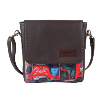 Red Taxi Stylish Sling Bag – Desi Vibes with Everyday Utility