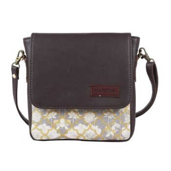 Lotus Flower Sling Bag with Flap – Ethnic Grace for Modern Days