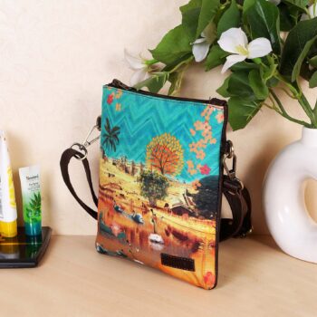 Amber Fort & Maota Lake Designer Sling Bag