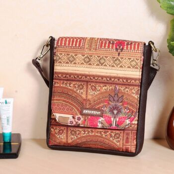 Heritage-Inspired Print Unisex Sling Bag