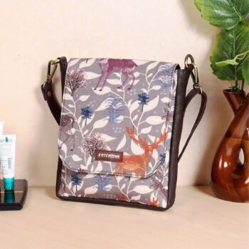 Forest-Inspired Print Unisex Sling Bag