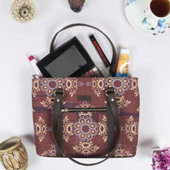 Shekhawati Motif Print Women’s Office Bag – Culture Meets Professional Style