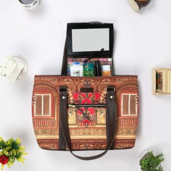 Shekhawati Haveli Print Trendy Handbag – Traditional Art Meets Modern Style