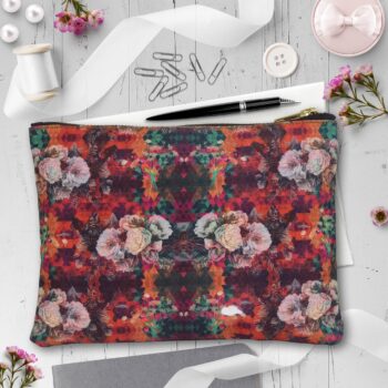 Multicoloured Floral Small Utility Pouch